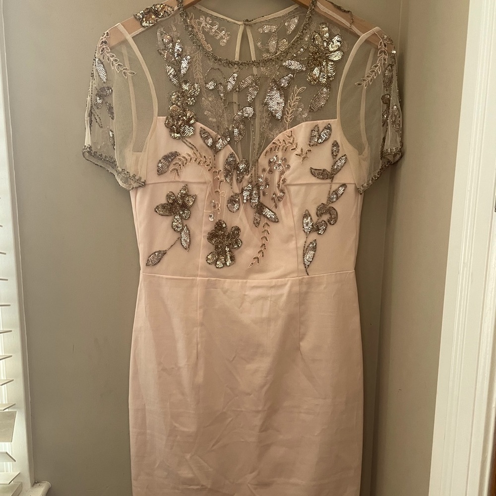 French Connection Mini Dress with Lace Detailing